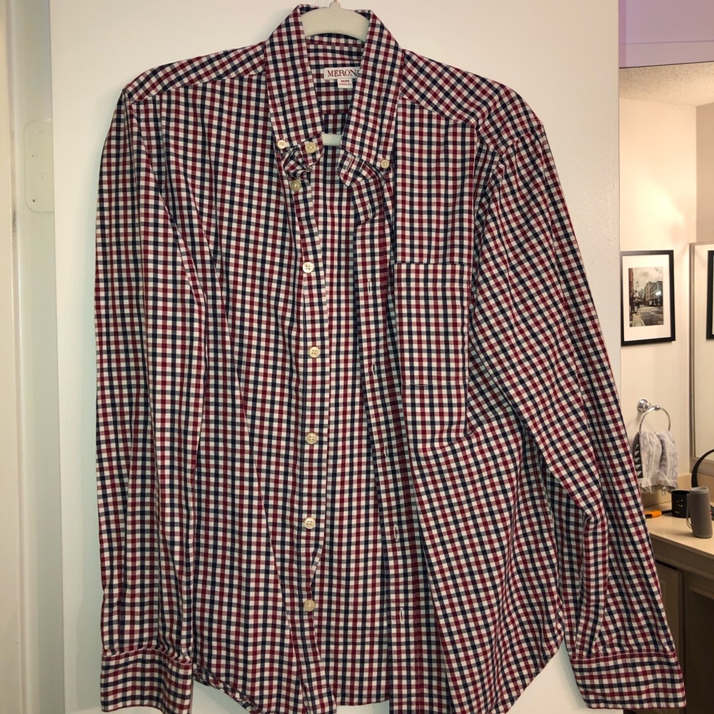 Merona Checkered Button-Down